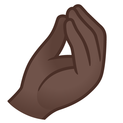 Pinched Fingers: Dark Skin Tone, the previous design
