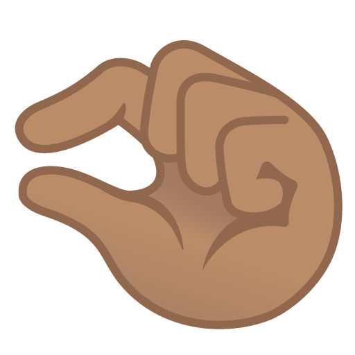 Pinching Hand: Medium Skin Tone, the previous design