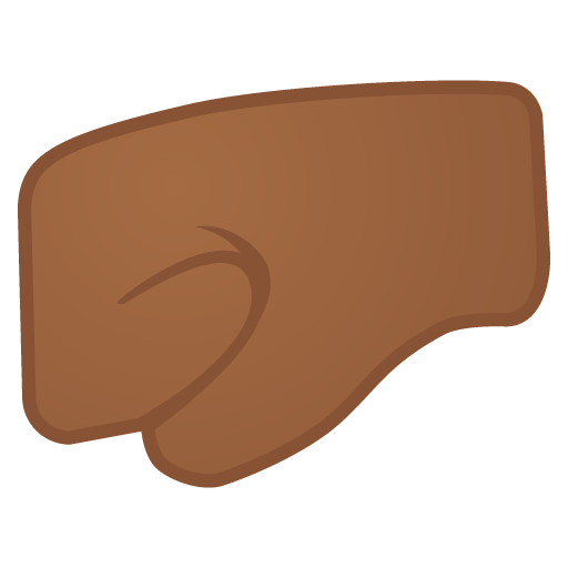 Left-Facing Fist: Medium-Dark Skin Tone, the design in this release