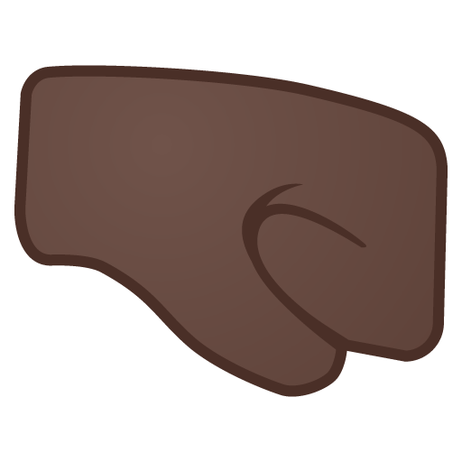Right-Facing Fist: Dark Skin Tone, the design in this release