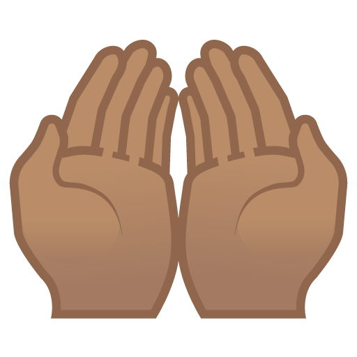 Palms up Together: Medium Skin Tone, the design in this release