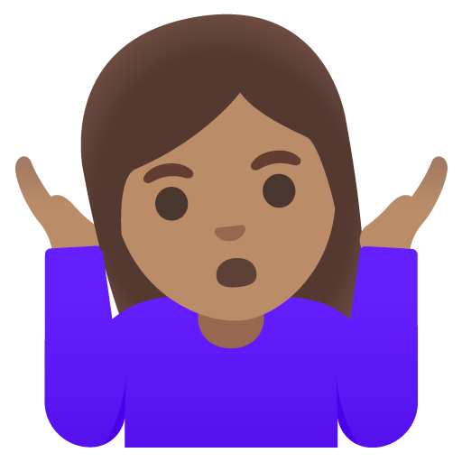 Woman Shrugging: Medium Skin Tone, the previous design