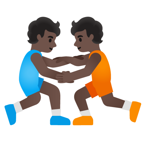 People Wrestling: Dark Skin Tone, the design in this release