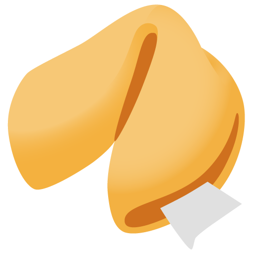 Glückskeks as drawn by Google in Android 12.0