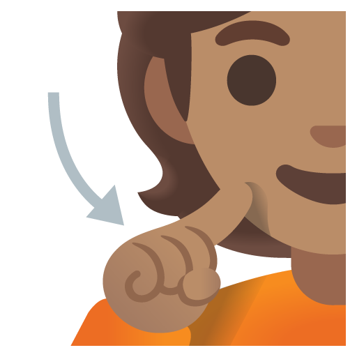 Deaf Person: Medium Skin Tone, the previous design
