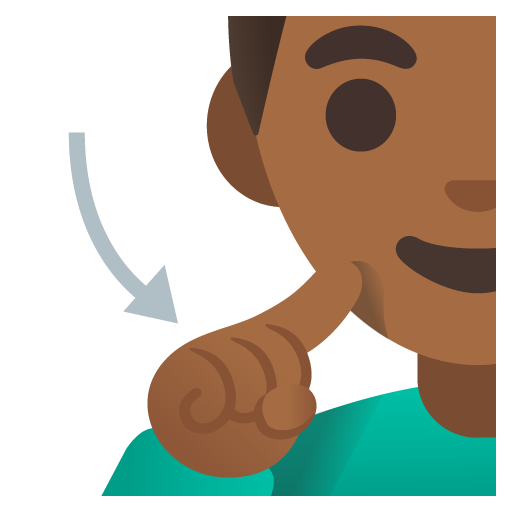 Deaf Man: Medium-Dark Skin Tone, the previous design