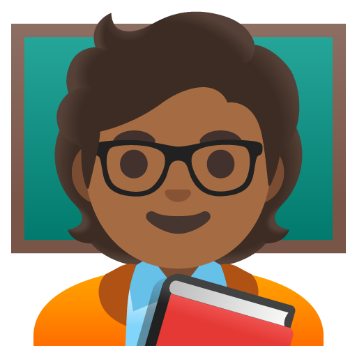 Teacher: Medium-Dark Skin Tone, the previous design