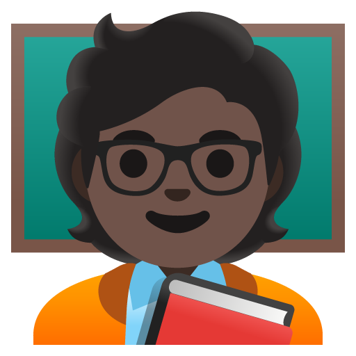 Teacher: Dark Skin Tone, the previous design