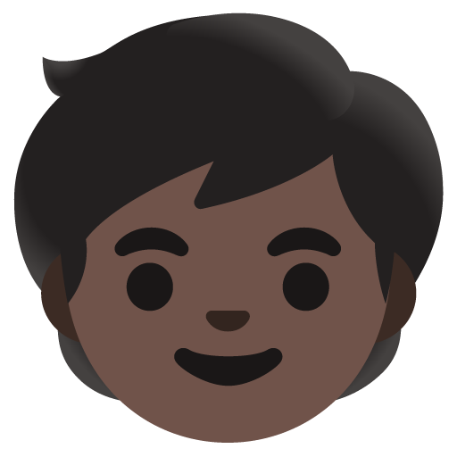 Child: Dark Skin Tone, the previous design