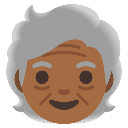 Older Person: Medium-Dark Skin Tone, the previous design