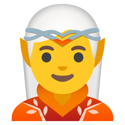 Elf as drawn by Google in Android 12.0