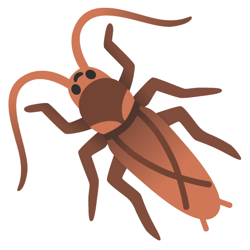 Cockroach as drawn by Google in Android 12.0