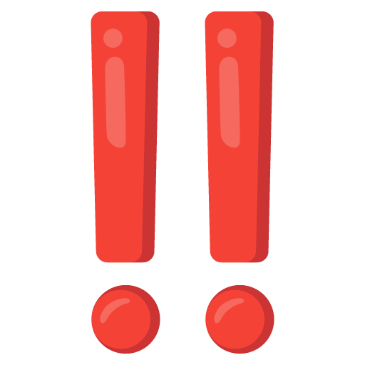 Double Exclamation Mark as drawn by Google in Android 12.0