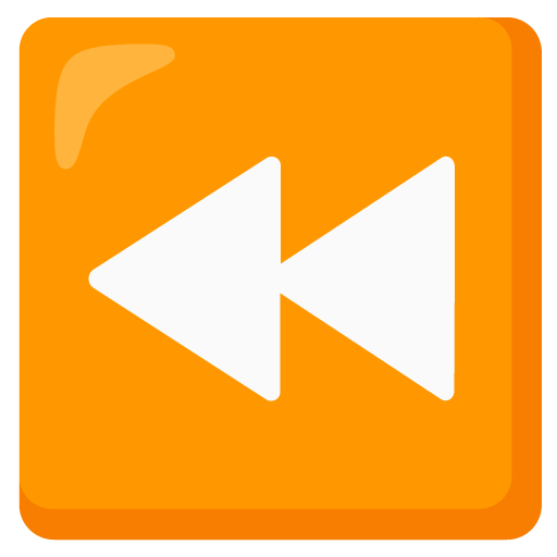 Fast Reverse Button as drawn by Google in Android 12.0