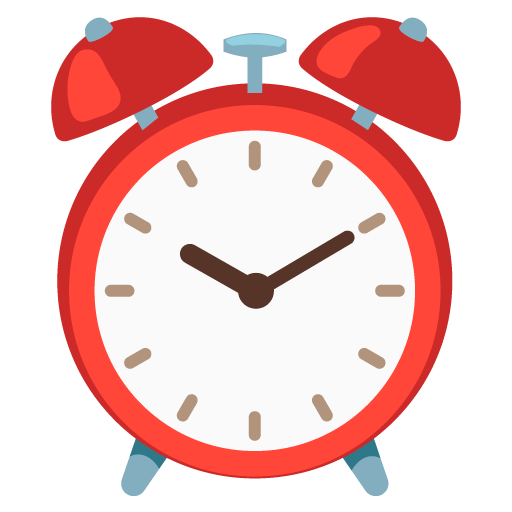 Alarm Clock as drawn by Google in Android 12.0