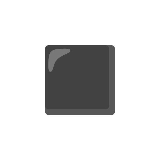Black Medium-Small Square as drawn by Google in Android 12.0
