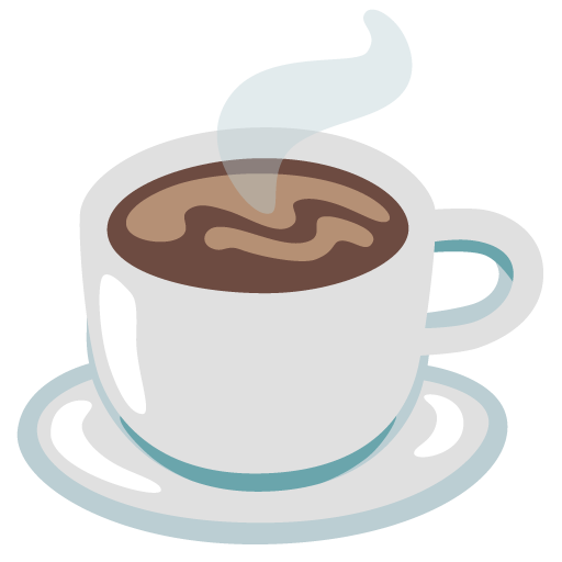 Hot Beverage as drawn by Google in Android 12.0
