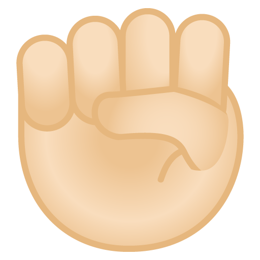 Raised Fist: Light Skin Tone, the design in this release
