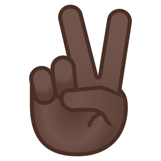 Victory Hand: Dark Skin Tone, the design in this release