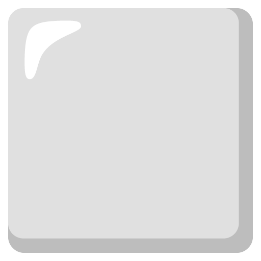 White Large Square as drawn by Google in Android 12.0