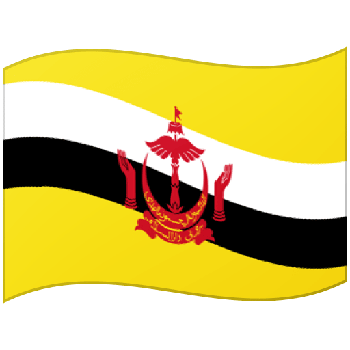 Flag: Brunei as drawn by Google in Android 12l