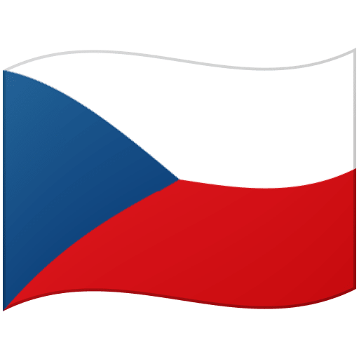 Flag: Czechia as drawn by Google in Android 12l