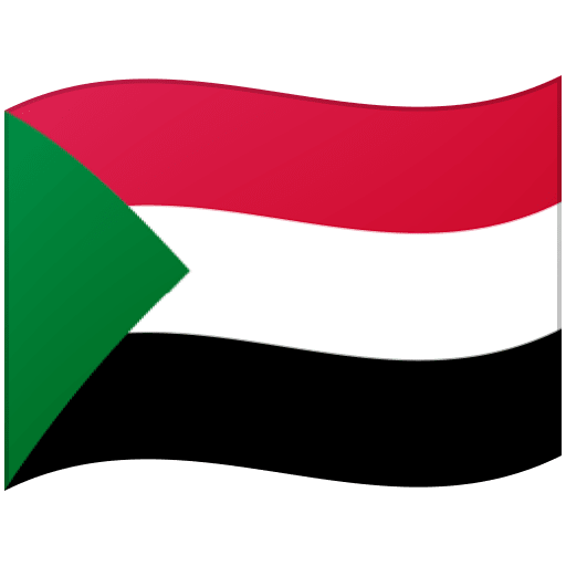 Flag: Sudan as drawn by Google in Android 12l