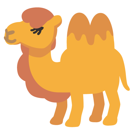 Two-Hump Camel as drawn by Google in Android 12l