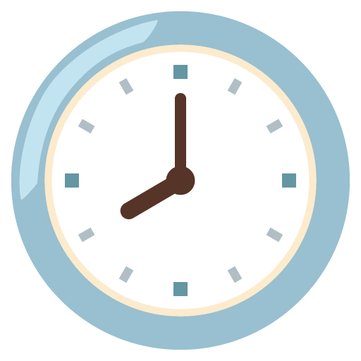 Eight O’clock as drawn by Google in Android 12l