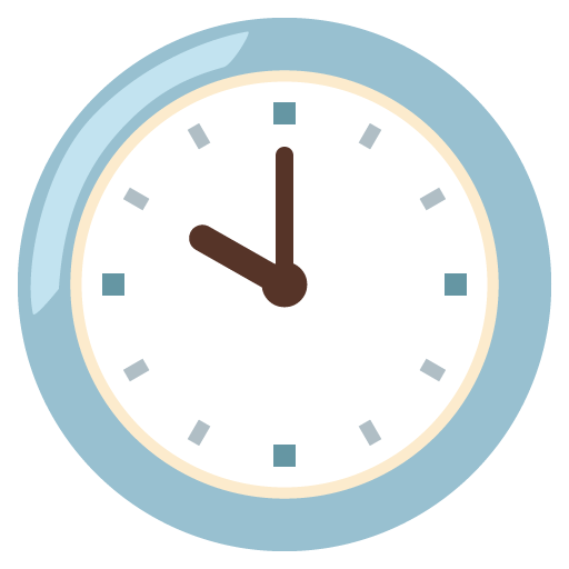 Ten O’clock as drawn by Google in Android 12l