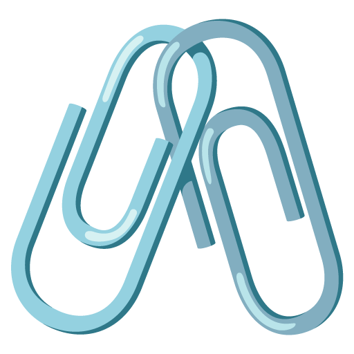 Linked Paperclips as drawn by Google in Android 12l