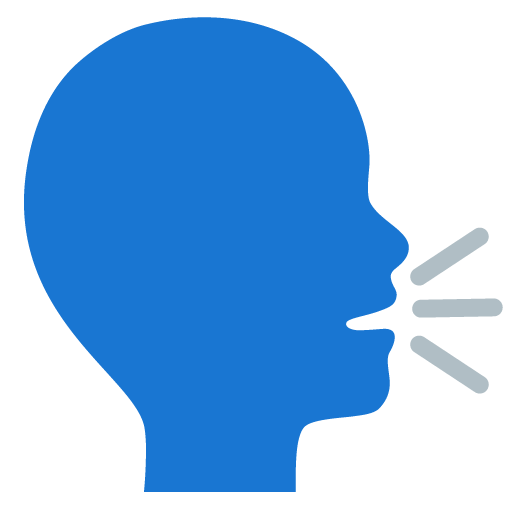 Speaking Head as drawn by Google in Android 12l