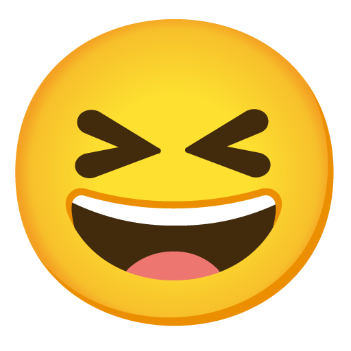 Grinning Squinting Face, the design in this release