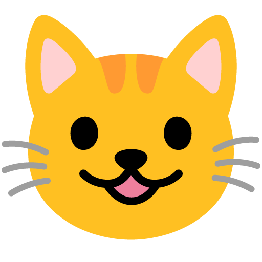 Grinning Cat as drawn by Google in Android 12l