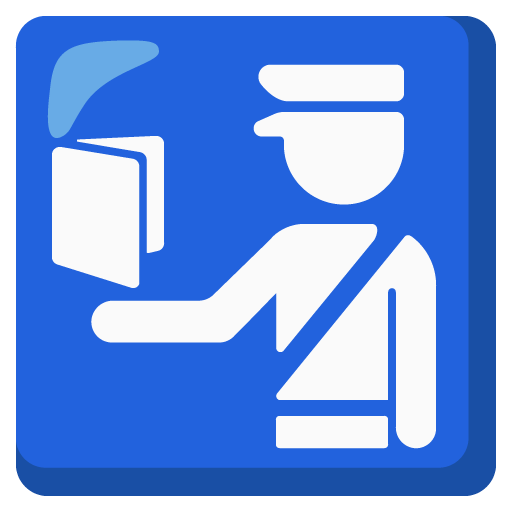 Passport Control as drawn by Google in Android 12l
