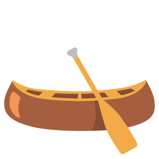 Canoe as drawn by Google in Android 12l