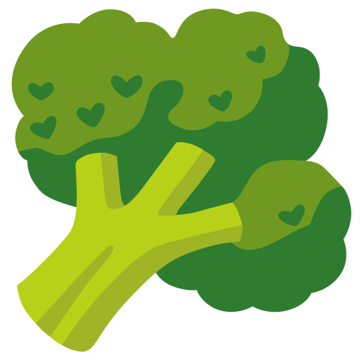 Broccoli as drawn by Google in Android 12l