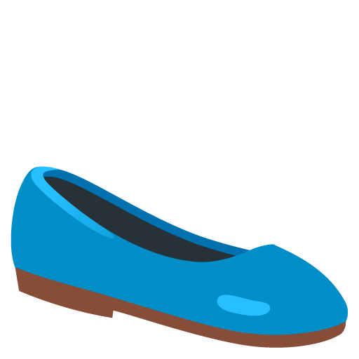 Flat Shoe as drawn by Google in Android 12l