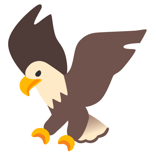 Eagle as drawn by Google in Android 12l