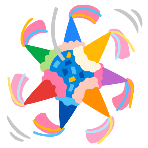 Piñata as drawn by Google in Android 12l