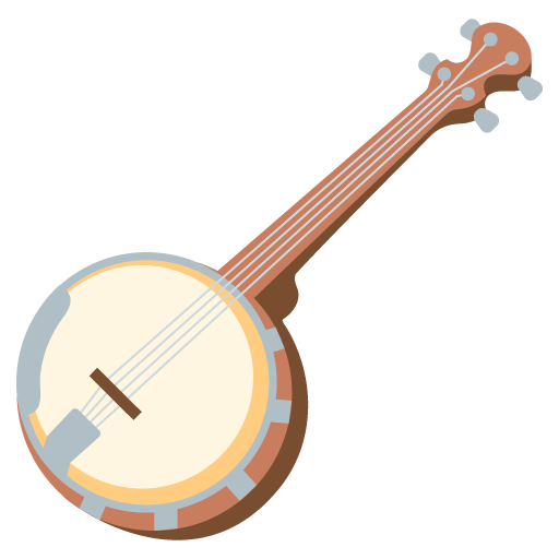Banjo as drawn by Google in Android 12l