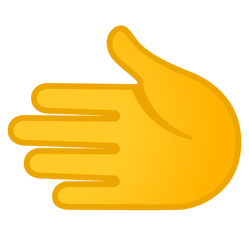 Leftwards Hand as drawn by Google in Android 12l