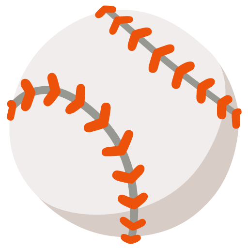 Baseball as drawn by Google in Android 12l