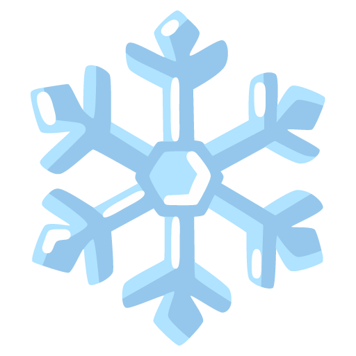 Snowflake as drawn by Google in Android 12l