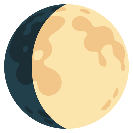 waxing gibbous moon — Google