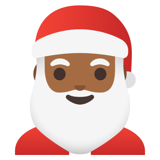 Santa Claus: medium-dark skin tone — Google