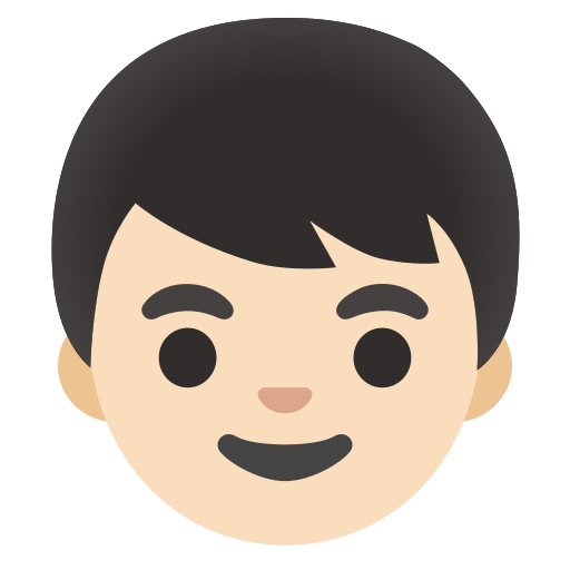 boy: light skin tone — Google