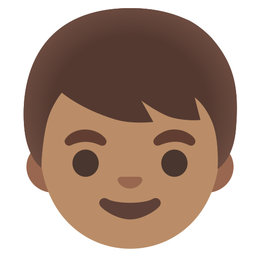 boy: medium skin tone — Google