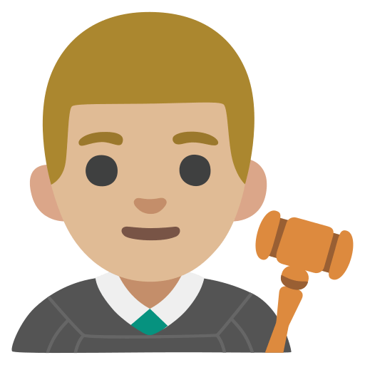 man judge: medium-light skin tone — Google