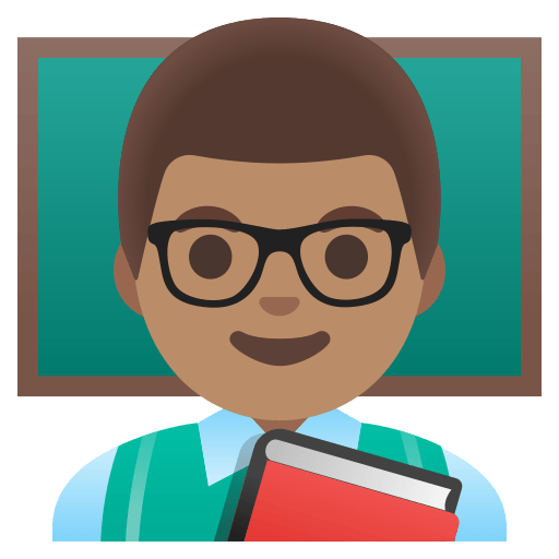 man teacher: medium skin tone — Google